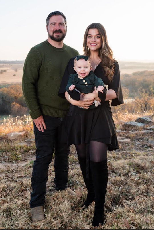 Abbie with her husband Trey and daughter Lily